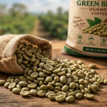 Sanaa Traders Premium Ugandan Green Coffee Beans | Unroasted African Coffee